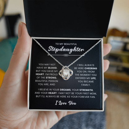 Bonus Daughter Necklace – Meaningful Gift from Mom or Dad, Stepdaughter Jewelry