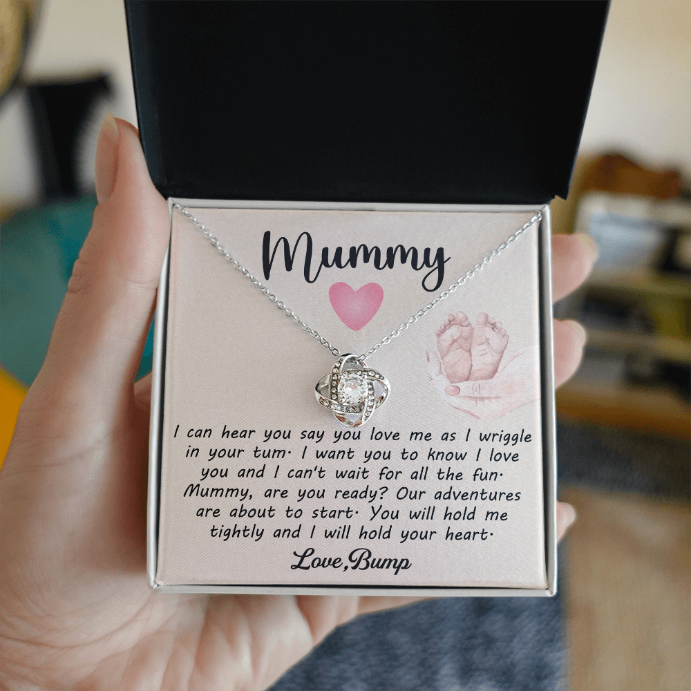 To My Mummy Gifts From Bump - Love Knot Necklace