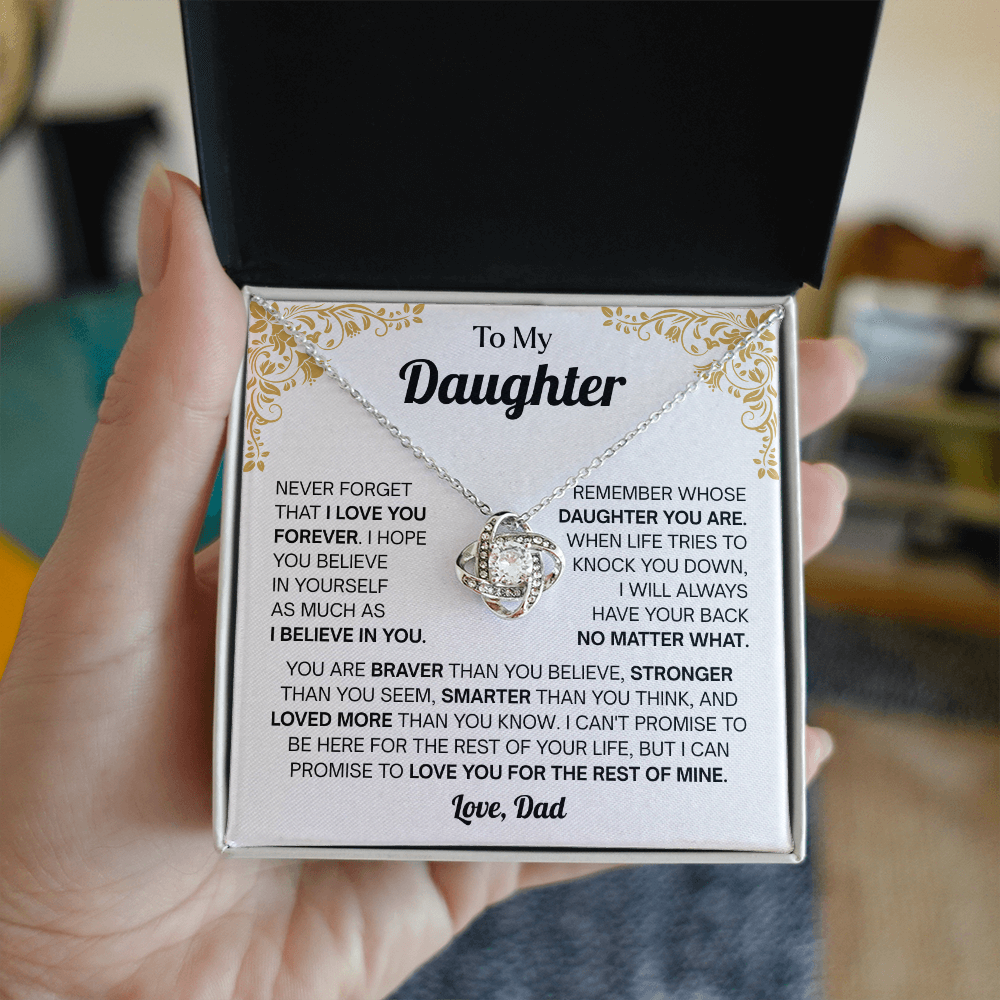 Christmas Gift From Dad to Daughter, Necklace for My Daughter, Meaningful Necklaces for Women