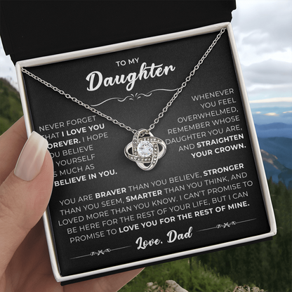 To My Amazing Daughter - the Most Beautiful Chapters of My Life - Necklace
