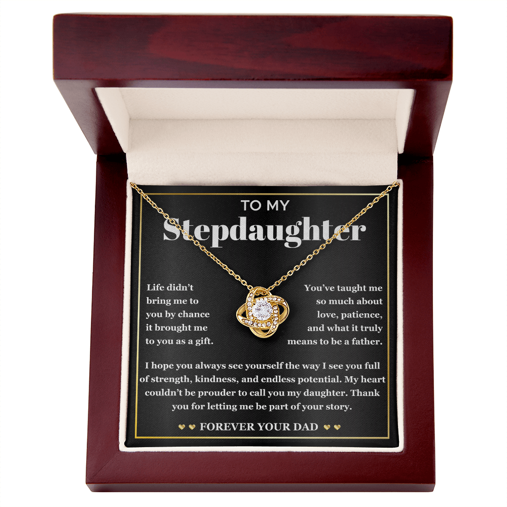 Stepdaughter Necklace With Elegant Gift Box & Heartfelt Message Card