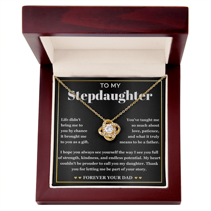 Stepdaughter Necklace With Elegant Gift Box & Heartfelt Message Card