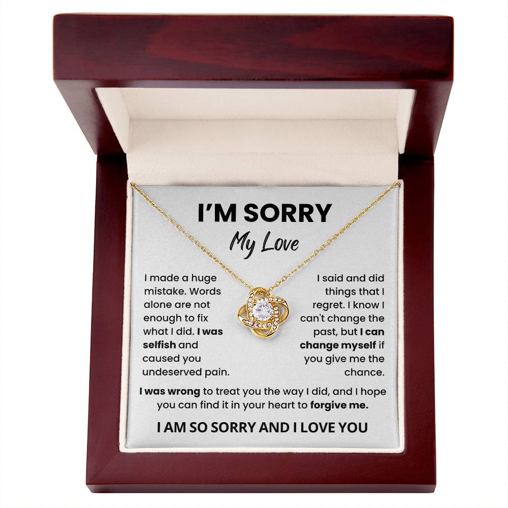 To My Love Sorry Necklace – Meaningful Apology Gift for Her