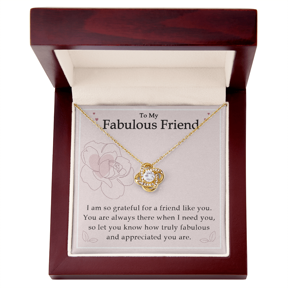 To My Best Friend - Good Friends Are Like Stars - Love Knot Necklace