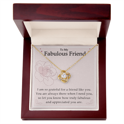 To My Best Friend - Good Friends Are Like Stars - Love Knot Necklace