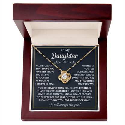 To My Daughter Necklace from Mom or Dad | Best Daughter Gift 2026