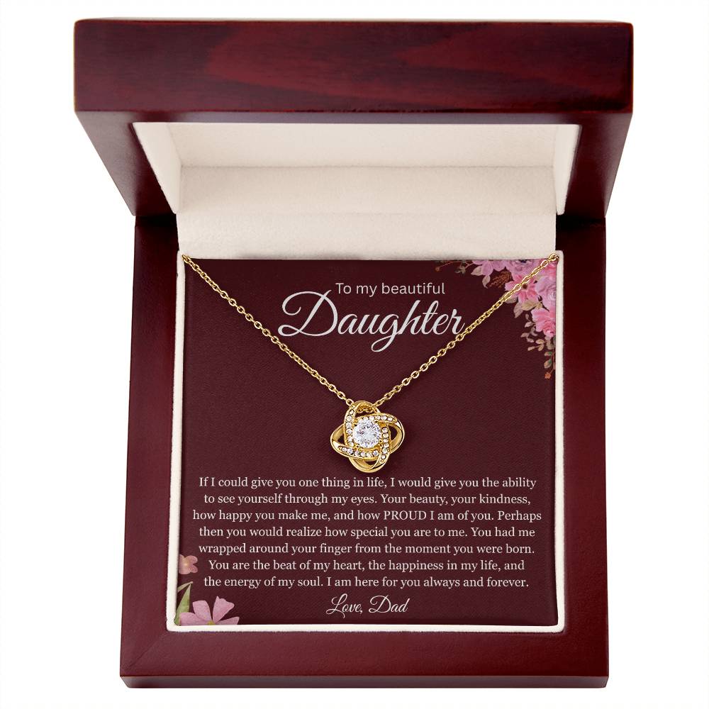 To My Daughter Necklace – Meaningful Gift Necklace from Mom or Dad
