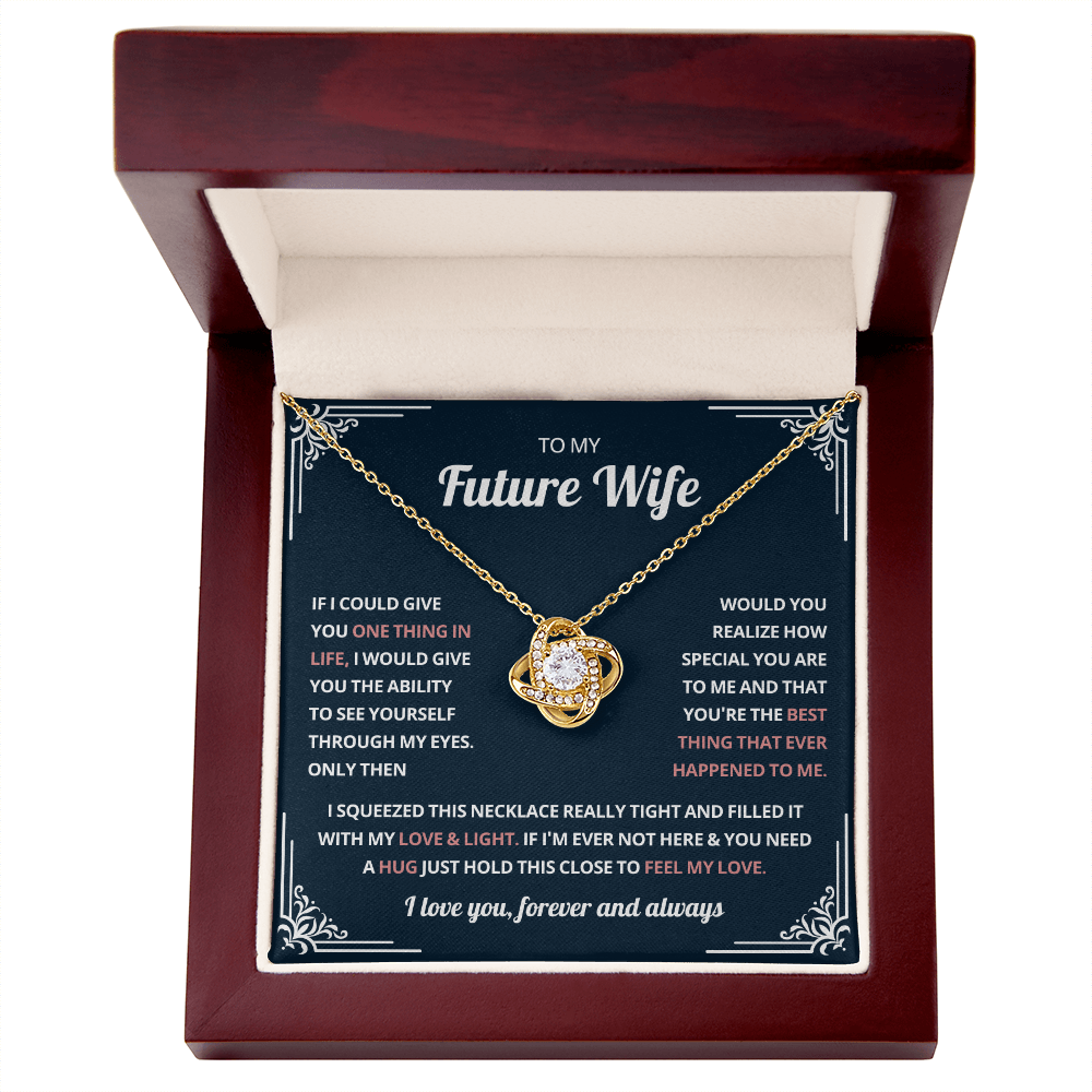 Valentine's Necklace Gifts For Future Wife With Message Card