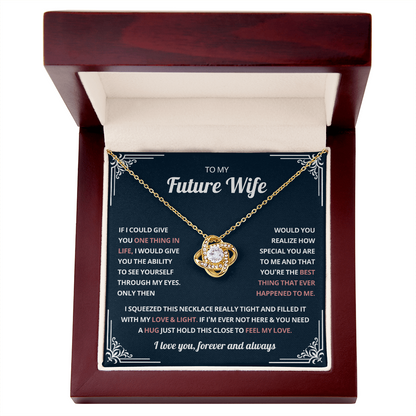 Valentine's Necklace Gifts For Future Wife With Message Card