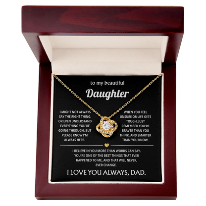 To My Amazing Daughter – You Are the Greatest Blessing in My Life – Jewelry Gift