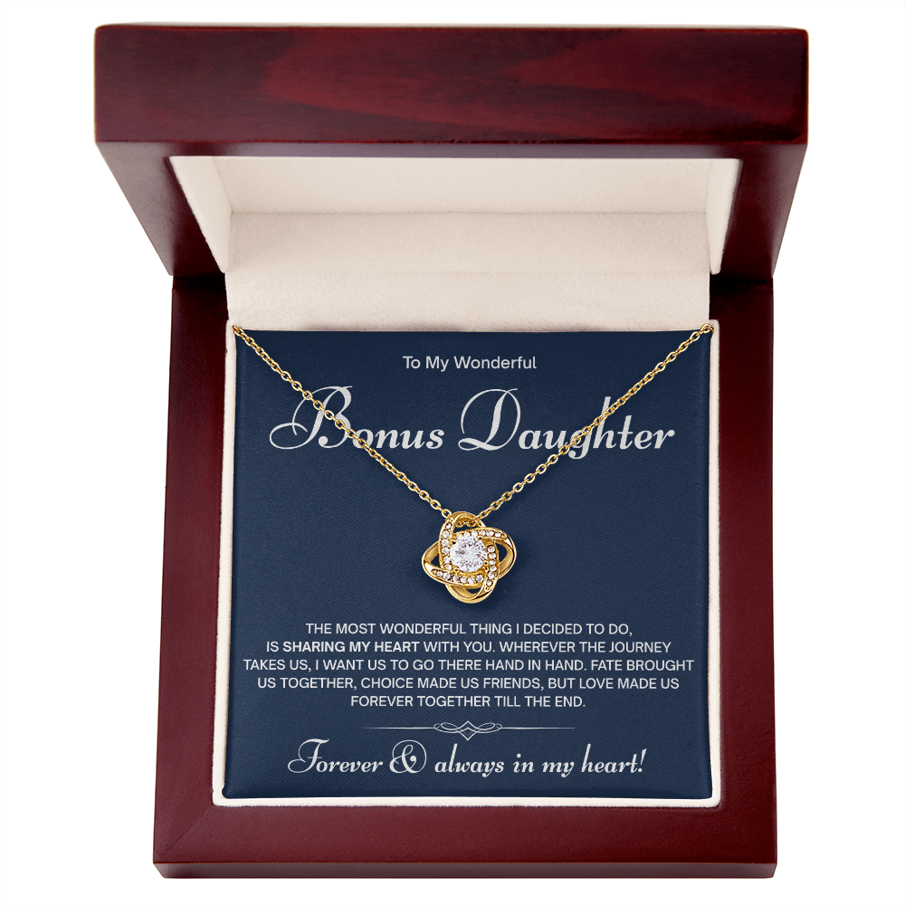 To My Bonus Daughter Necklace – A Gift from the Heart