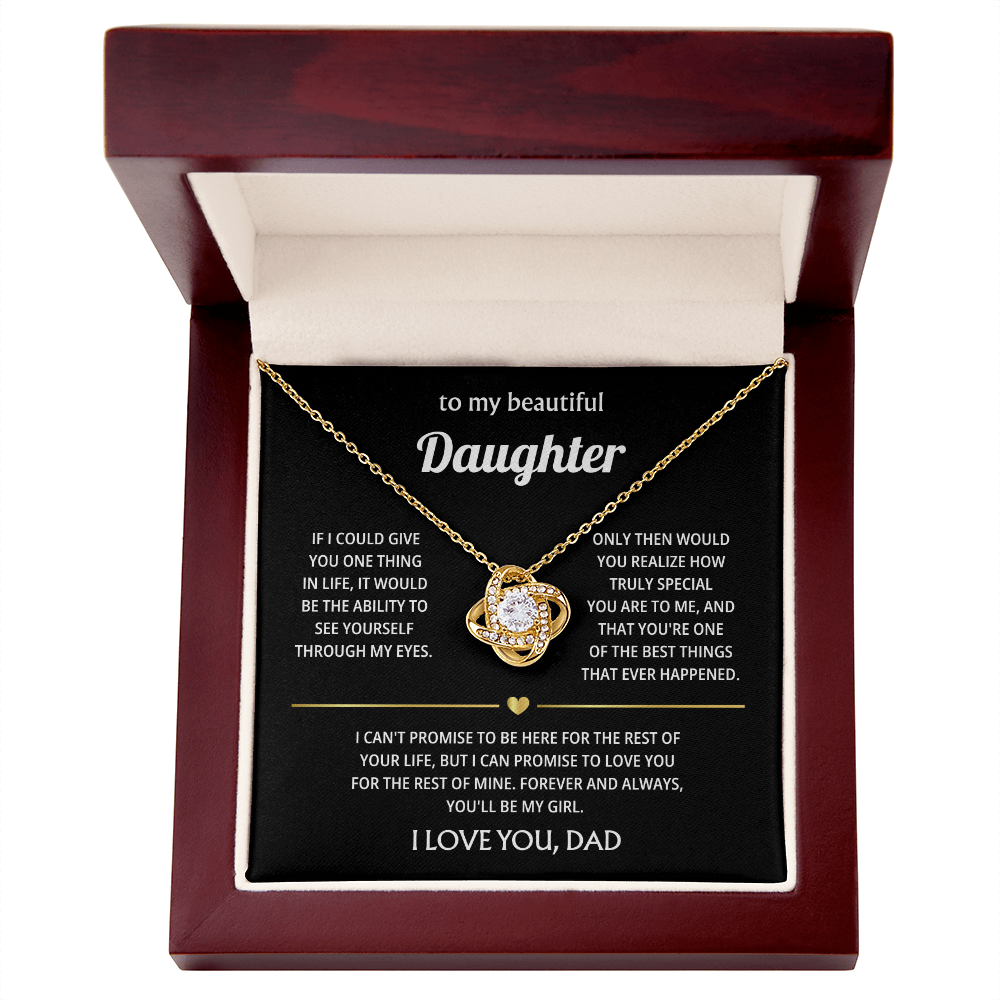 To My Beautiful Daughter | Never Forget How Much I Love You | Heartfelt Jewelry Gift