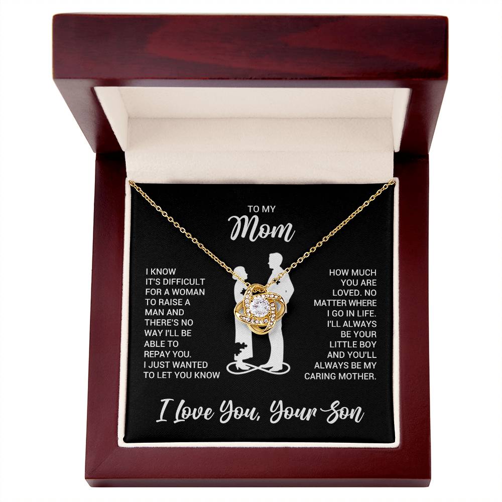 To My Mom Necklace from Son Daughter | Mother's Day Birthday Gift