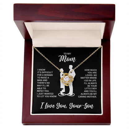 To My Mom Necklace from Son Daughter | Mother's Day Birthday Gift