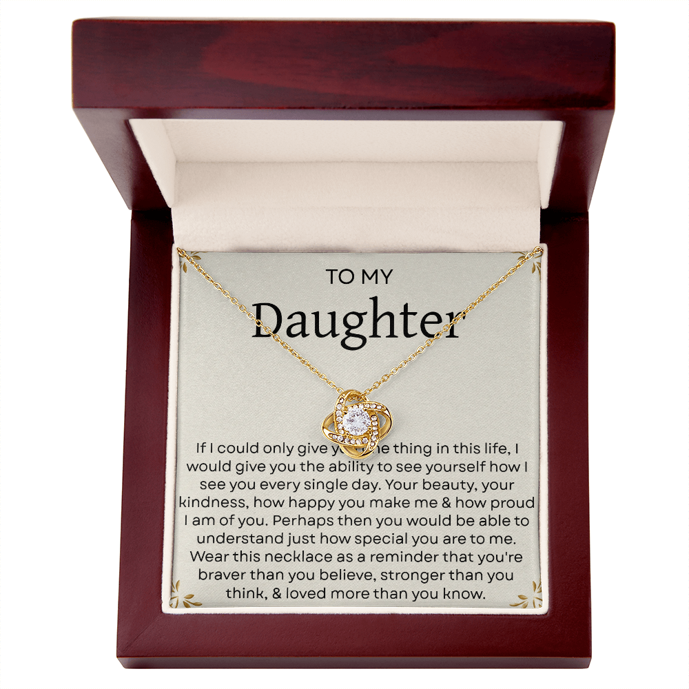 To My Daughter Necklace – Heartfelt Gift from Mom and Dad