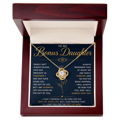 To My Bonus Daughter – Life Blessed Me by Bringing You Into It – Beautiful Keepsake Present