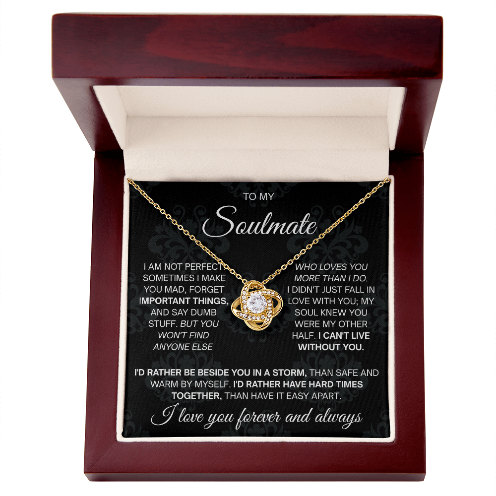 To My Beautiful Soulmate Necklace for Women, Necklace for Wife From Husband