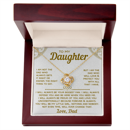 To My Daughter Necklace From Dad, Meaningful Necklaces for Women