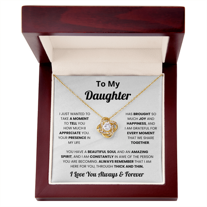 To My Daughter - I Love You Always and Forever - Necklace for Daughter in Law