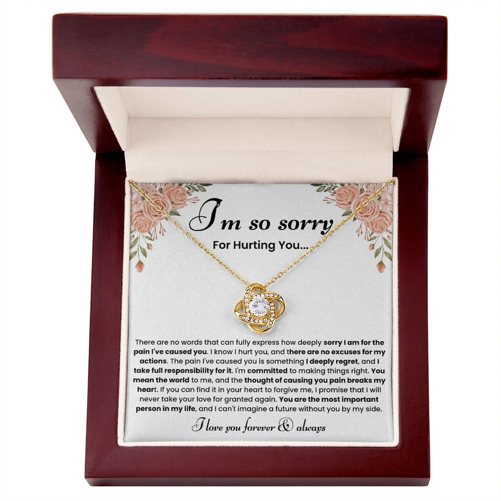 Forgiveness Necklace for Her – Heartfelt Apology Jewelry Gift