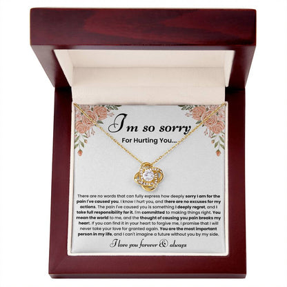 Forgiveness Necklace for Her – Heartfelt Apology Jewelry Gift