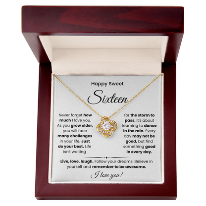 Sweet 16 Necklace, A Special Day for a Special Girl