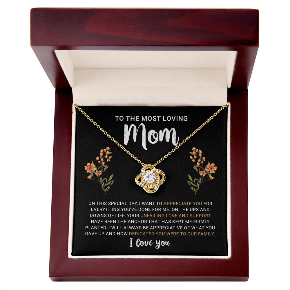 To My Mom Necklace from Daughter | Meaningful 2026 Love Knot Gift
