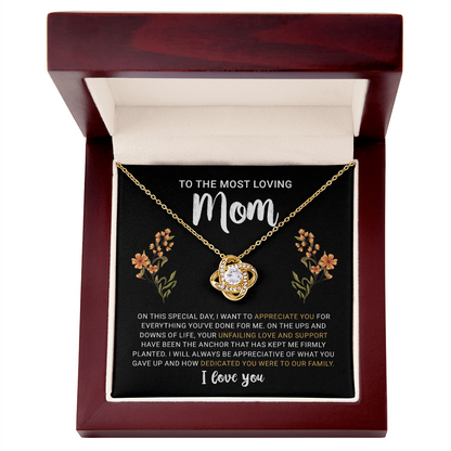 To My Mom Necklace from Daughter | Meaningful 2026 Love Knot Gift