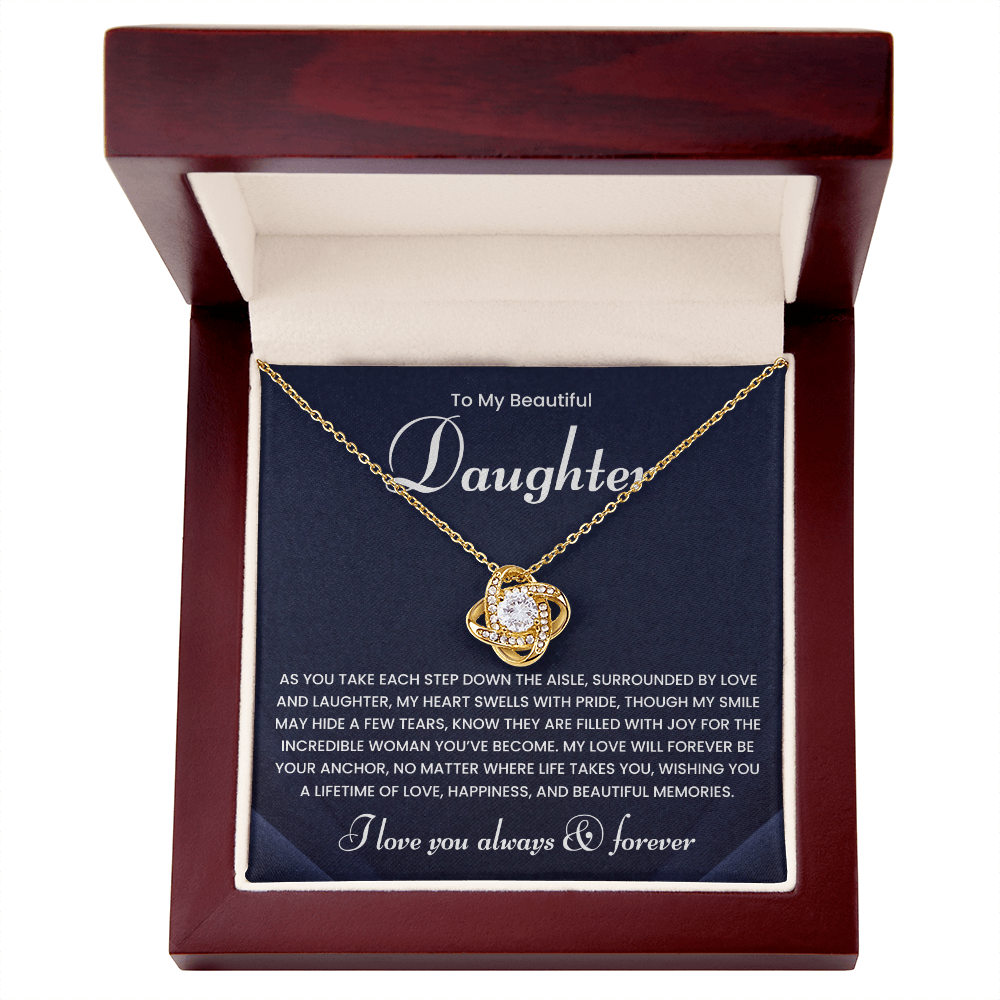 To My Daughter Necklace Gifts From Mom or Dad | Wedding Gifts