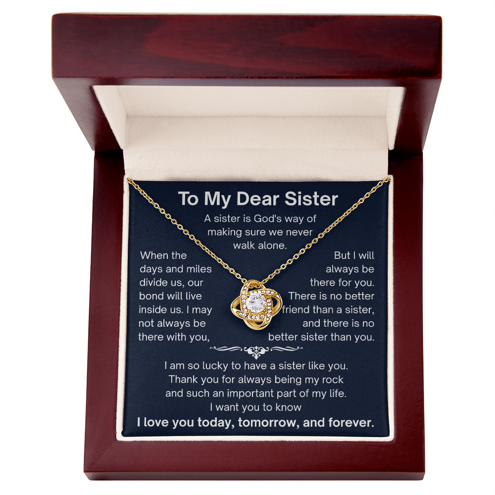 To My Daughter - My Best Friend, and My Forever Friend - Love Knot Necklace