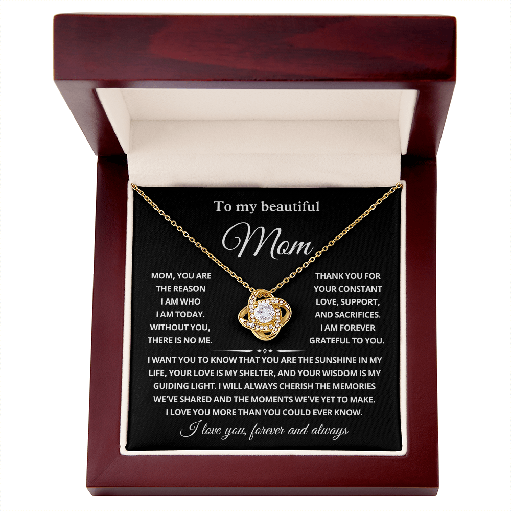 To My Mom Necklace Gifts Meaningful Gift to Mom From Son, Girlfriend to Boyfriend's Mom Gifts