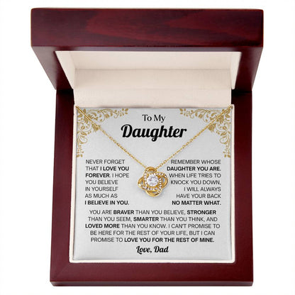Christmas Gift From Dad to Daughter, Necklace for My Daughter, Meaningful Necklaces for Women