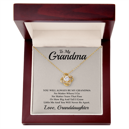 Grandma Necklace from Granddaughter – Gift for Grandma