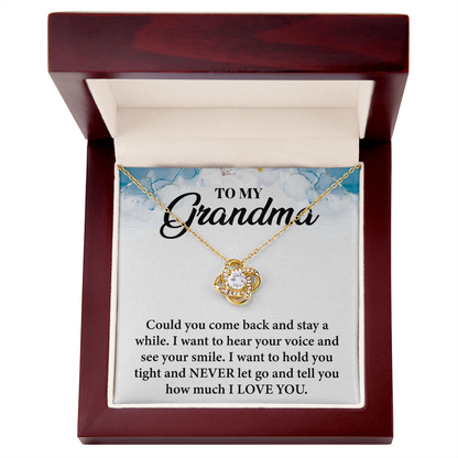 To My Beloved Grandma - in Every Quiet Moment, You Are in My Thoughts- Necklace