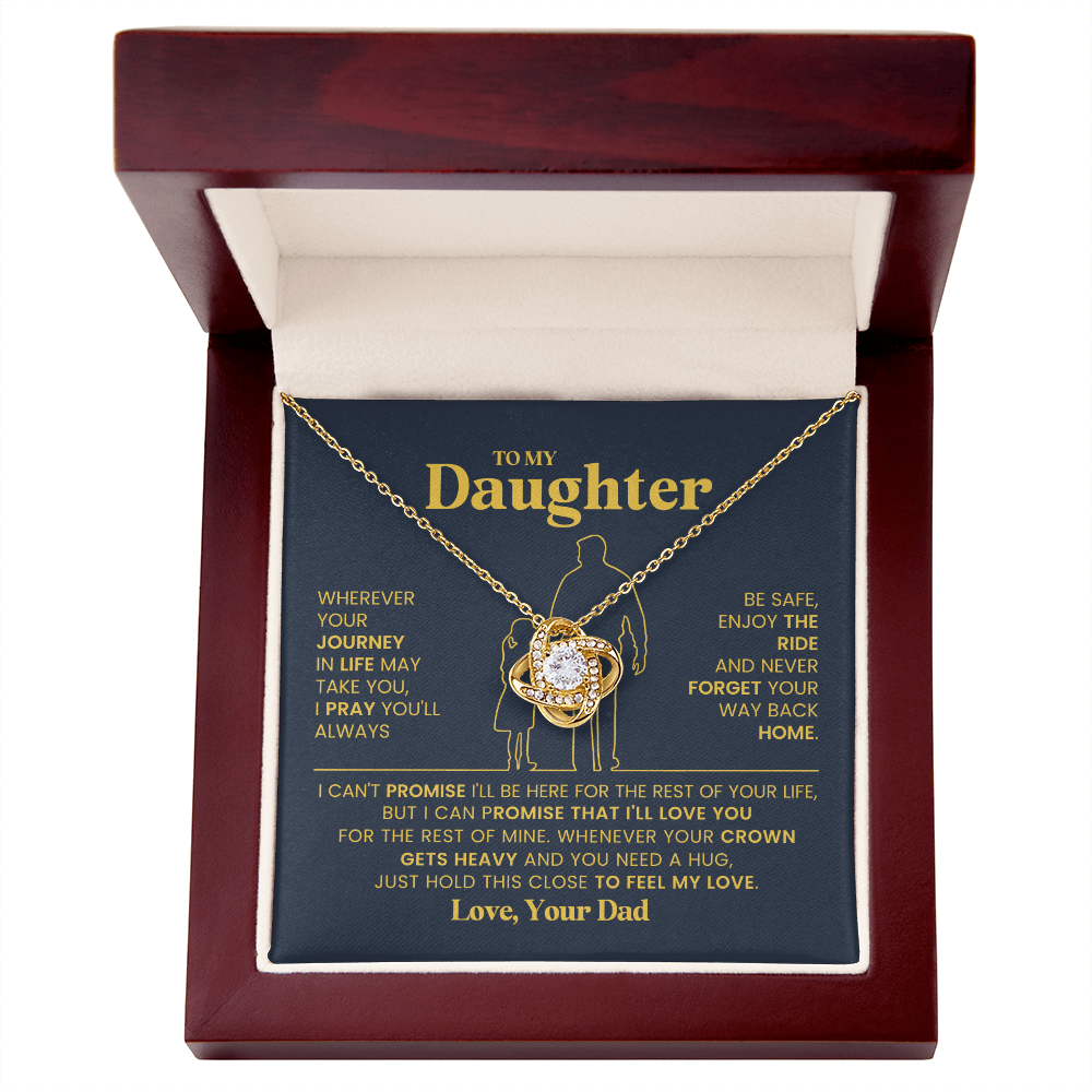 To My Daughter Necklace from Dad | Meaningful Birthday Gift for Her