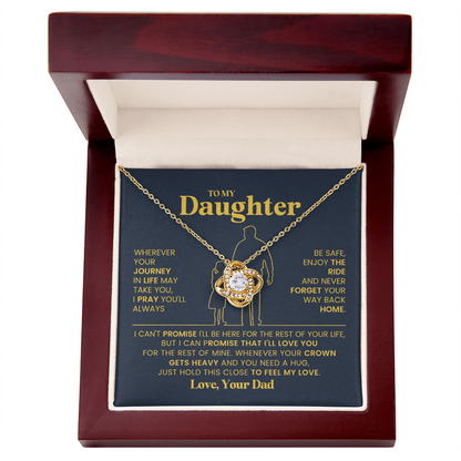 To My Daughter Necklace from Dad | Meaningful Birthday Gift for Her
