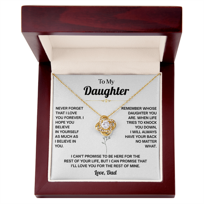 Daughter Graduation Necklace, You Will Always Be My Little Girl Necklace for Daughter From Dad