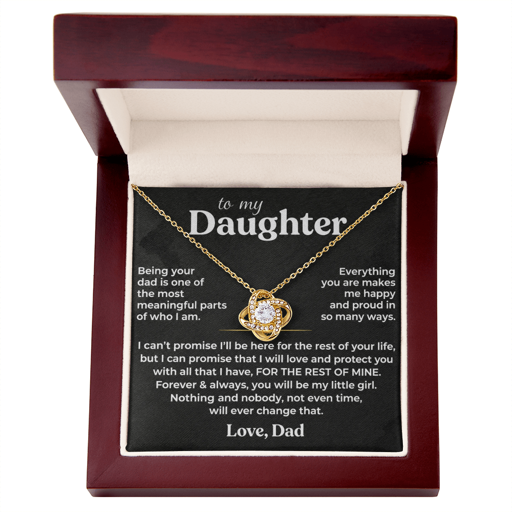 To My Daughter Necklace – Forever Loved Gift from Dad