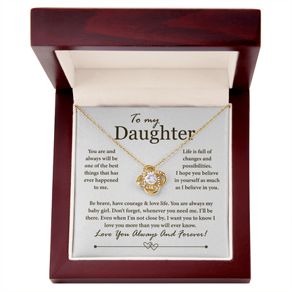 To My Daughter - You Are Always My Baby Girl, Love You Always and Forever - Necklace