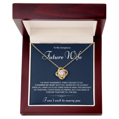 To My Gorgeous Future Wife Necklace – I Can't Wait to Marry You