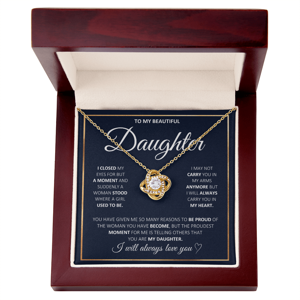 To My Daughter Necklace | Meaningful 2026 "Love You Forever" Gift from Mom or Dad