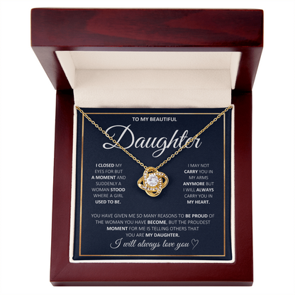 To My Daughter Necklace | Meaningful 2026 "Love You Forever" Gift from Mom or Dad