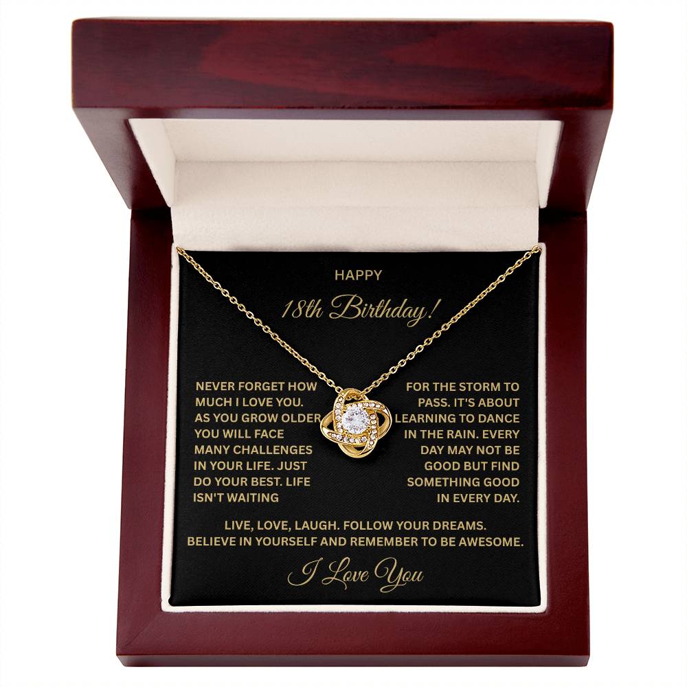 18th Birthday Necklace for Granddaughter – Special Gift from Grandma or Grandpa