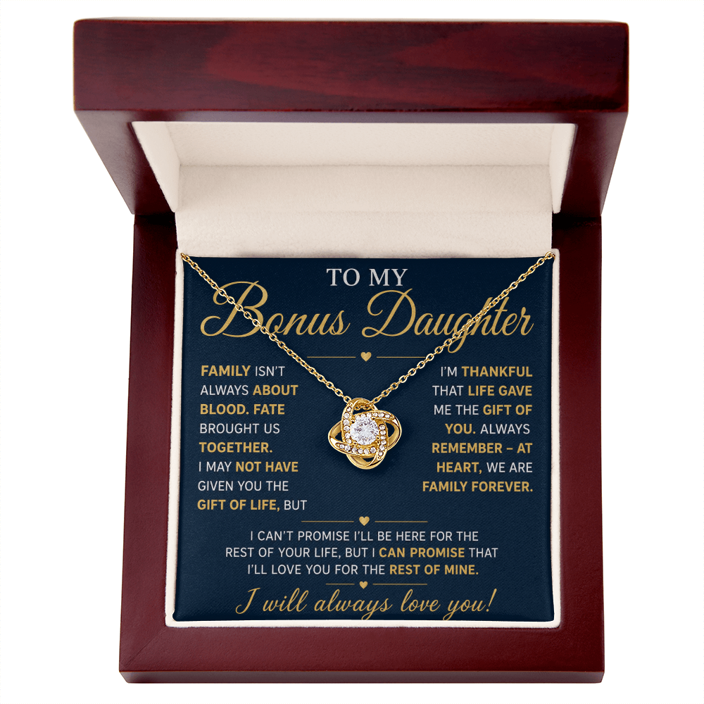 Bonus Daughter Gift from Stepmom or Stepdad – Heartfelt Message & Meaningful Keepsake