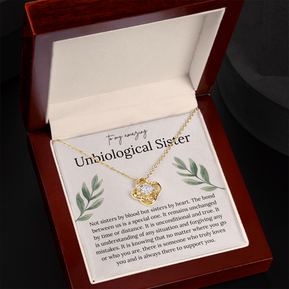 To My Amazing Unbiological Sister - Thank You for Being My Greatest Friend - Necklace
