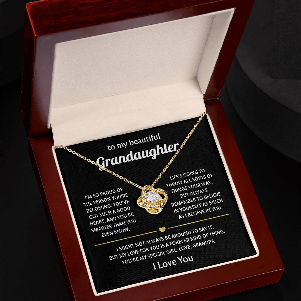 Gift for Granddaughter - I Will Always & Forever Love You - Necklace