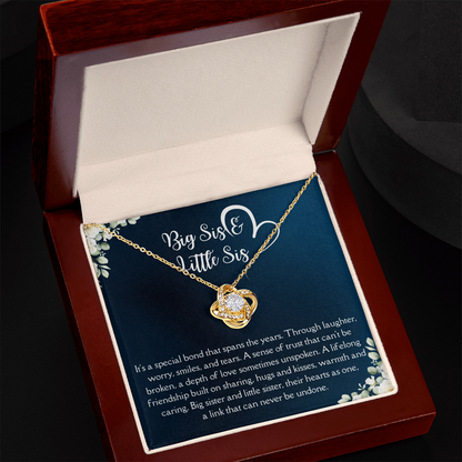Big Sis Little Sis Necklace – Sister Gift Jewelry, Birthday Gift for Big Sister Little Sister