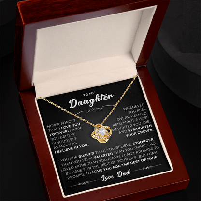 To My Amazing Daughter - the Most Beautiful Chapters of My Life - Necklace