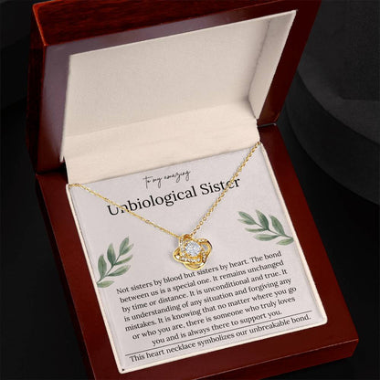 Sentimental Necklace Gift for Bonus Daughter With Heartfelt Message Card