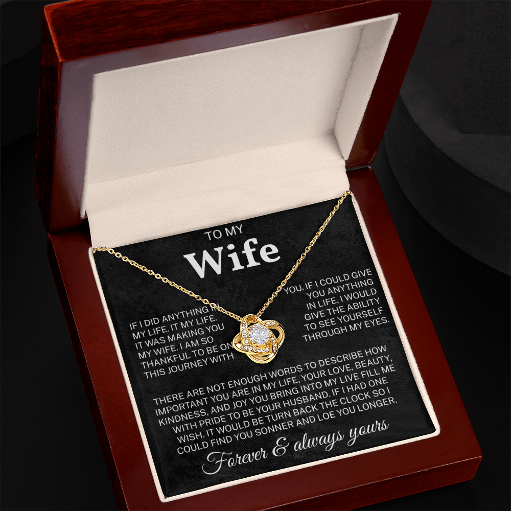 To My Wife Necklace | Meaningful Gift for Wife | Anniversary Gift
